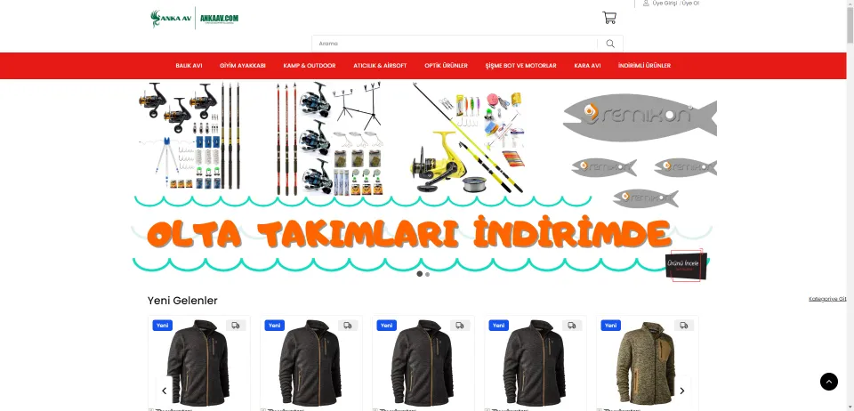 Anka Balık Av Marketi Kara Avı ve Kamp Malzemeleri ve Outdoor Ürünleri Marketi