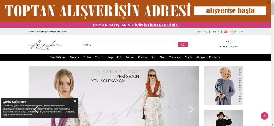 Toptan Tesettür Giyim ve Toptan Bayan Giyim - Ayshan Moda