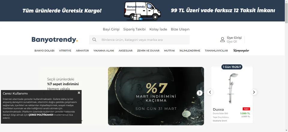 Türkiye'nin En Büyük Banyosu Banyotrendy.com
