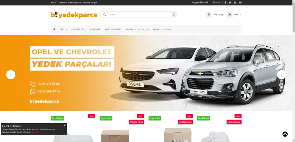 Opel ve Chevrolet Yedek Parça Fiyatları | Biyedekparca.com