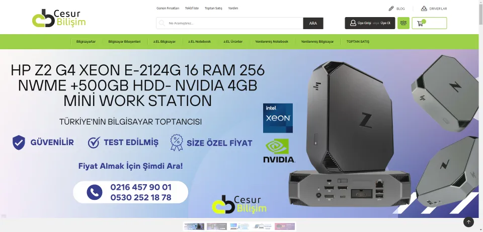 Cesur Bilisim | Bilgisayar | Laptop | Notebook | Online Satış | BilgisayarOutlet