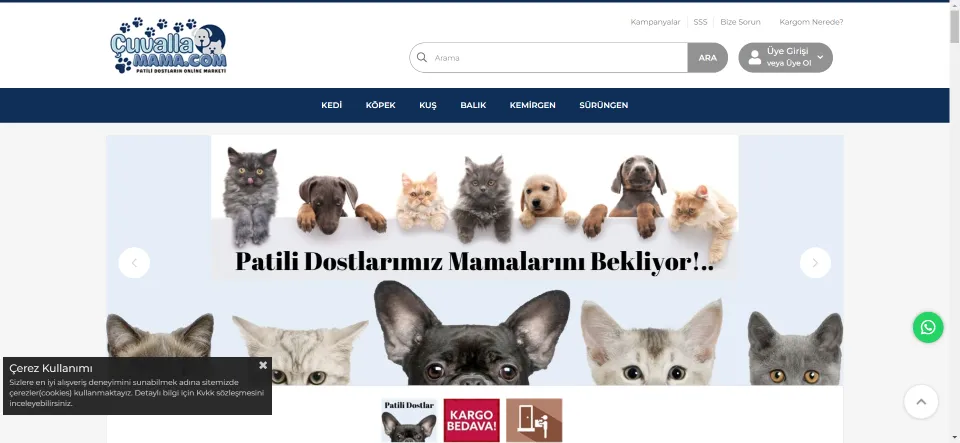 cuvallamama.com | PATİLİ DOSTLARIN ONLİNE MARKETİ