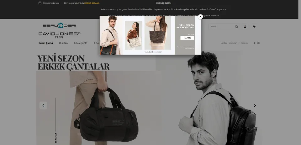 DAVID JONES Türkiye - Resmi Online Satış Mağazası
