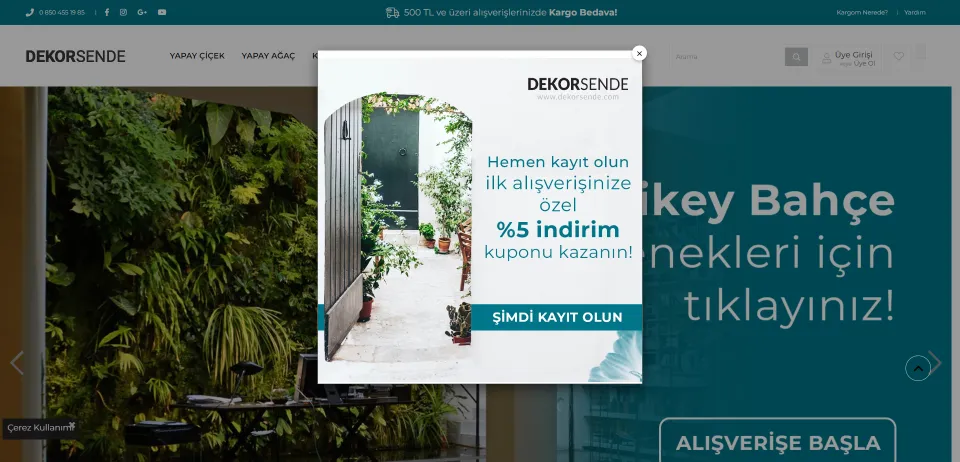 Dekorsende | Ev Dekorasyonu | Dikey Bahçe
