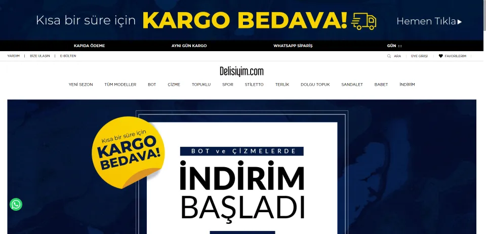 Delisiyim.com Butik Bir Alışveriş Sitesi - Ayakkabı Delisiyim