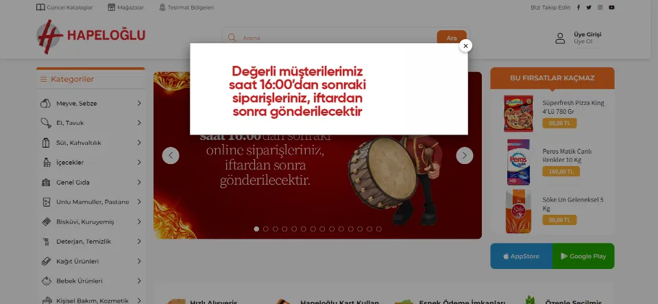 Hapeloglu.com | Online Market Alışverişi