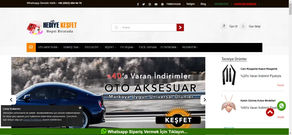 Oto Aksesuar | Gümüş Takı | Züccaciye&nbsp;|Hızlı Kargolama | www.hediyekesfet.com