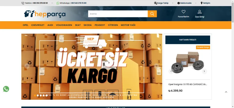 HepParça | Opel Yedek Parça - Chevrolet Yedek Parça