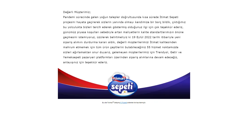 İtimat Sepeti