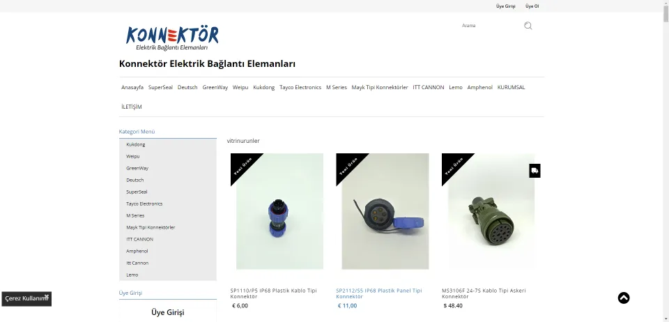 Konnektör Elektrik Bağlantı Elemanları Çeşitleri ve Fiyatları - konnektor.com.tr