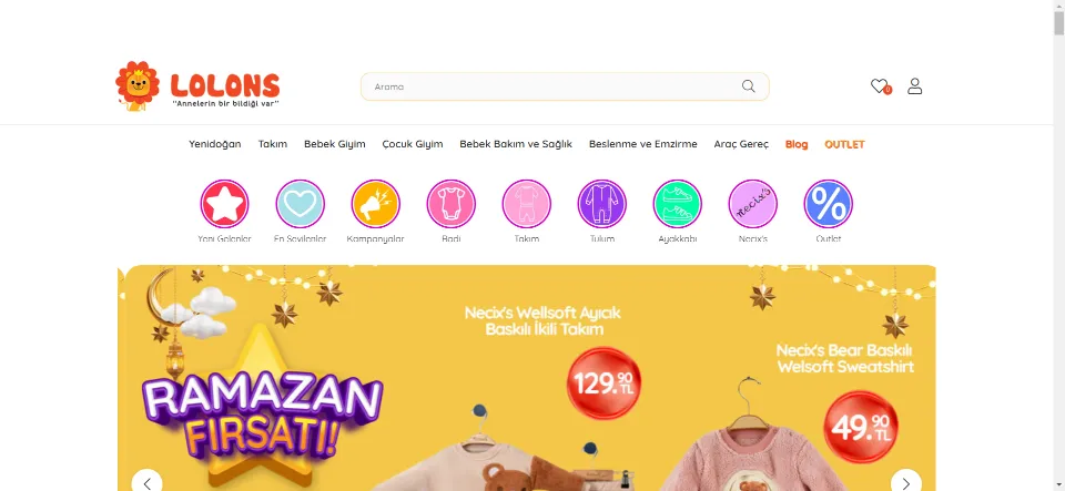 Lolons - Anne, Çocuk ve Bebek Ürünleri