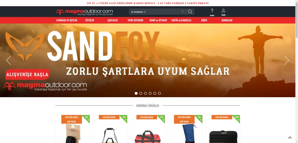 Magma Outdoor | Doğa Sporları Ürünleri Online Satış Sitesi