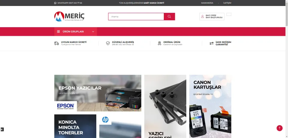 www.meric.com , Toner, Kartus ve Yedek Parcalarda Tek Adres