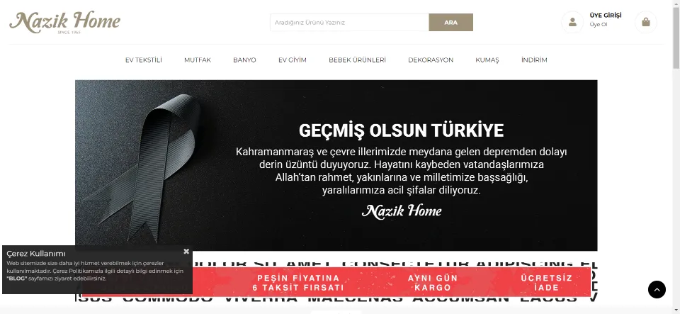 Nazik Home - Ev Tekstili ve Eve dair Herşey