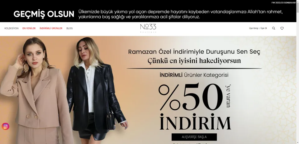 No 33 Butik - Sezonun Favorileri