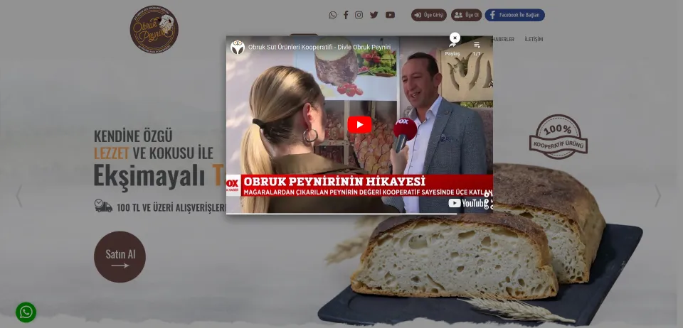 Obruk Süt Ürünleri Üretim ve Pazarlama Kooperatifi - Divle Obruk Peyniri - Bal - Yoğurt