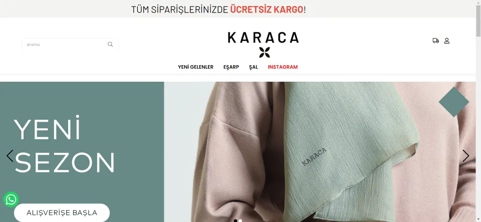 Online Karaca | Tesettür Giyim Şal ve Eşarp - Online Alışveriş Sitesi