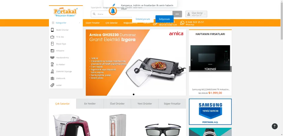 Onlineportakal - Samsung Türkiye yetkili online satış sitesi