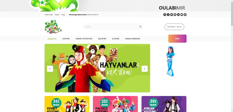 Oulabi Mir | Bebek ve Çocuk Kostümleri Adına Herşey Burada