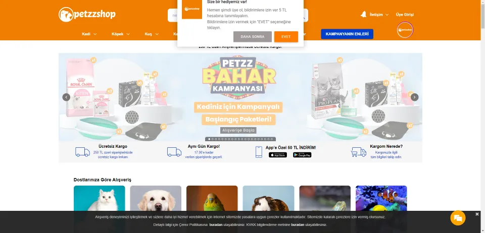 Petzzshop | Türkiye'nin En Büyük Online Pet Shop Mağazası