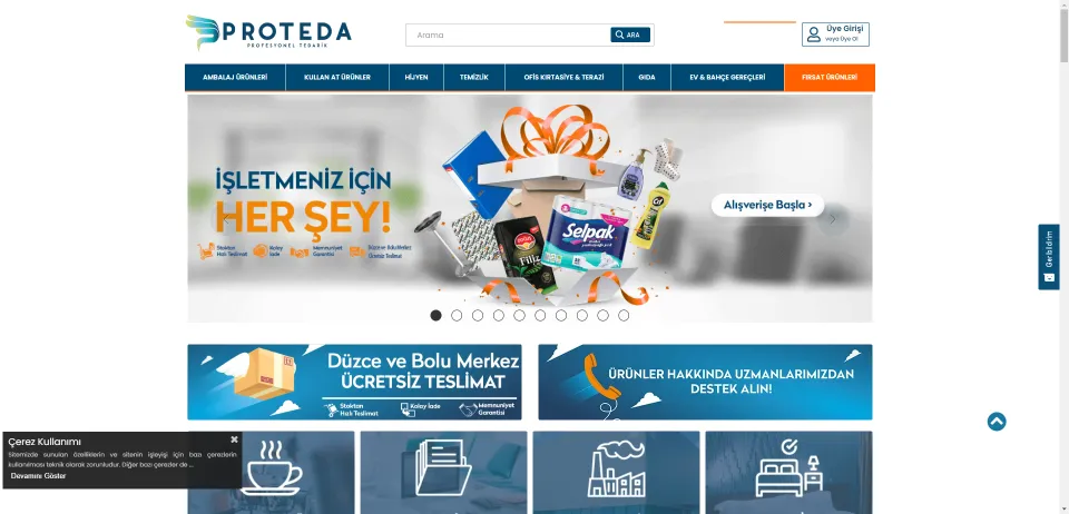 Proteda.com | Ambalaj ve Temizlik Ürünleri ve Fiyatları