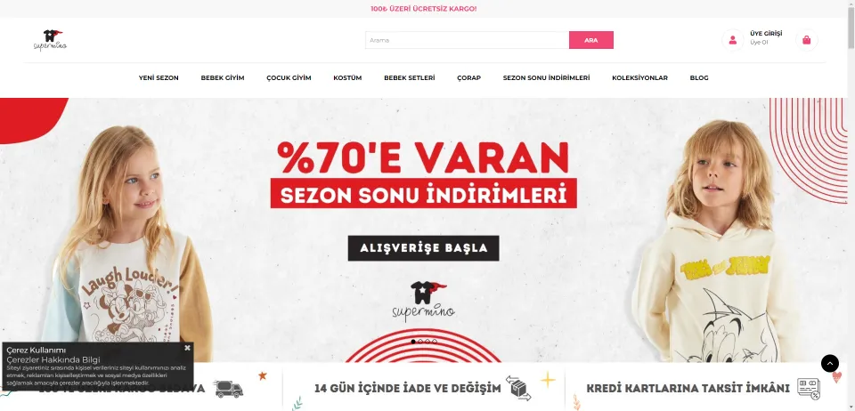 Bebek ve Çocuk Giyim Mağazası | Supermino