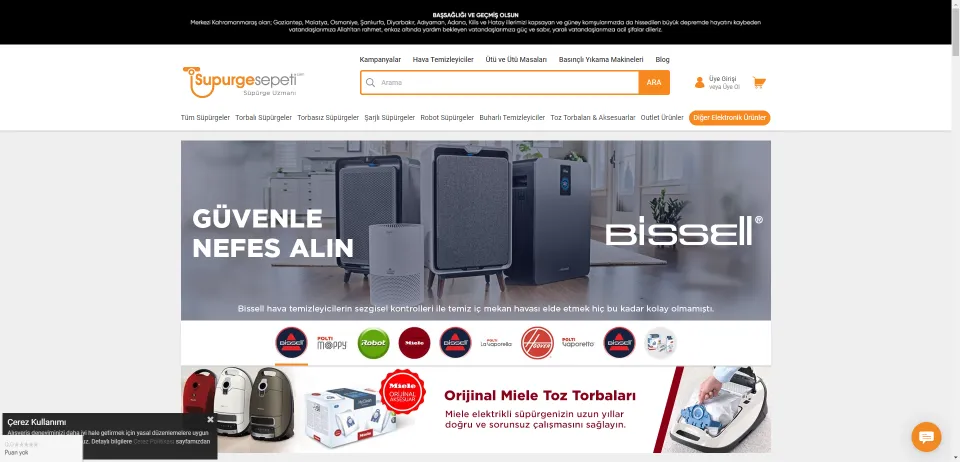Elektrikli Süpürge Buharlı Temizleyici Fiyatları ve Modelleri Supurgesepeti.com'da!