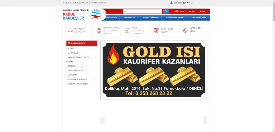 Toptan Kombi Klima Kazan
